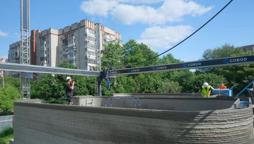 COBOD's 3D printing technology helps rebuild Ukraine with a 3D printed school